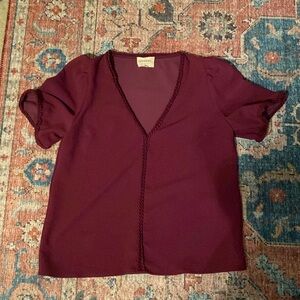 Sezane plum Blouse